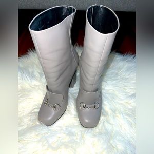 Slate Grey Gucci Boots